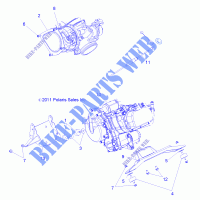 MOTOR, MOUNTING   R12WH76AG/AR/EAH/EAV/EAW (49RGRMOTORMTG12CREW) para Polaris RANGER CREW 800 2012