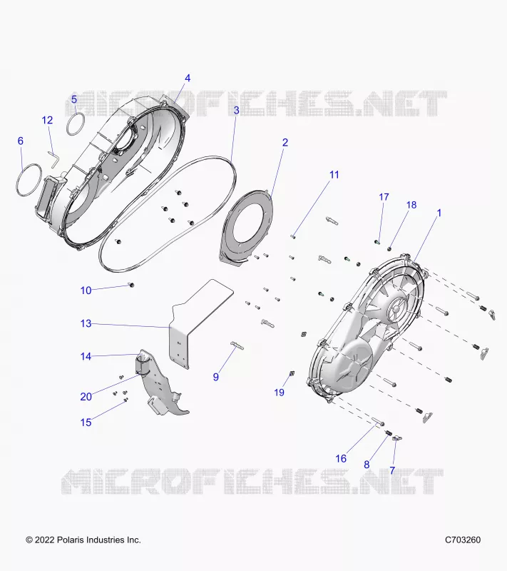 TREN, CLUTCH COVER, INNER/OUTER