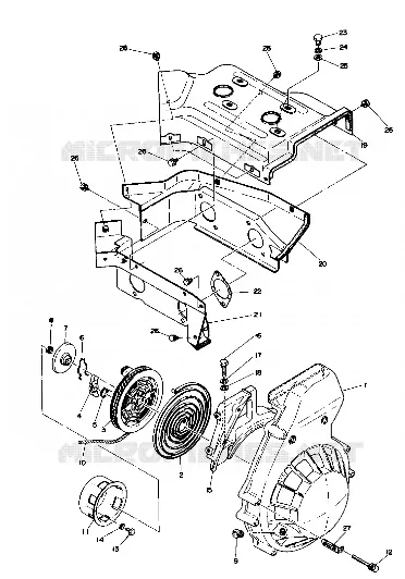BLOWER HOUSING AND ARRANQUE DE RETROCESO (TRAIL) (4910941094040A)