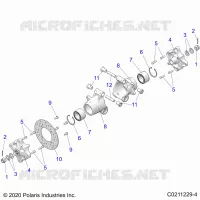 SUSPENSION TRASERA HUBS, CARRIER AND BRAKE DISC