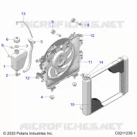 ENGINE, SISTEMA DE REFRIGERACIÃ“N, RADIATOR, FAN &amp; OVERFLOW BOTTLE