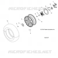 RUEDAS, FRONT AND HUB