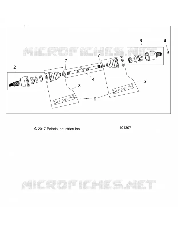 DRIVE TRAIN, EJE DE TRANSMISIÃ“N, FRONT