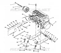 MONTAJE DEL MOTOR RXL/0930768 and RXL SKS/0930568 (4922992299025A)