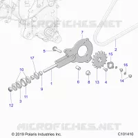 DRIVE TRAIN, TENSOR DE LA CADENA AND SPROCKET