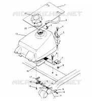 MONTAJE DEL DEPÓSITO DE COMBUSTIBLE Sport 400L W948540 (4927232723A011)