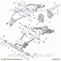 SUSPENSION TRASERA CONTROL ARM MOUNTING