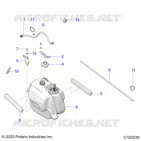 SISTEMA DE COMBUSTIBLE, FUEL TANK ASM.