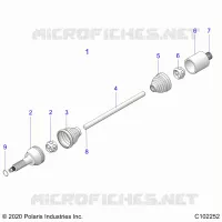 TREN, REAR DRIVE SHAFT 