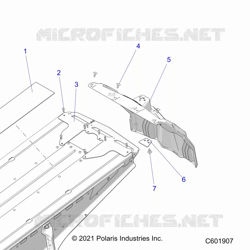 CHASIS, REAR CLOSEOFF AND SNOWFLAP