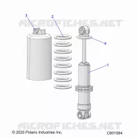 SUSPENSION, CHOQUE FRONTAL TRACK