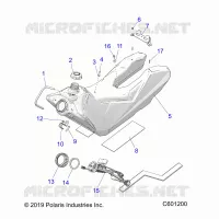 SISTEMA DE COMBUSTIBLE, FUEL TANK ASM.