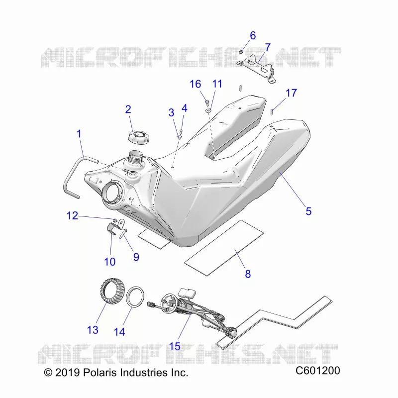 SISTEMA DE COMBUSTIBLE, FUEL TANK ASM.
