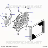 ENGINE, SISTEMA DE REFRIGERACIÃ“N, RADIATOR, FAN & OVERFLOW BOTTLE
