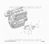 MOTOR, MOUNTING AND LONG BLOCK- R24X6L1RAH/AS/BH/BS (C730955)