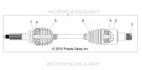 TREN, REAR HALF SHAFT
