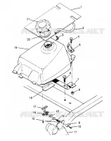 MONTAJE DEL DEPÓSITO DE COMBUSTIBLE 6x6 400L W948740 (4926802680A012)