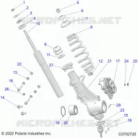 SUSPENSION, PUNTAL DELANTERO