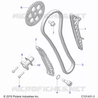 LA CADENA DE LEVAS AND TENSIONER