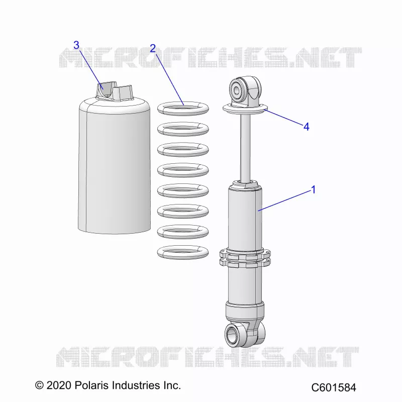 SUSPENSION, CHOQUE FRONTAL TRACK