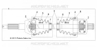 DRIVE TRAIN, TRASERO UNIDAD SHAFT