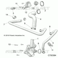 MOTOR, WATERPUMP AND BYPASS