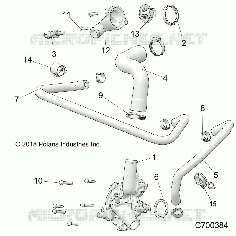 MOTOR, WATERPUMP AND BYPASS