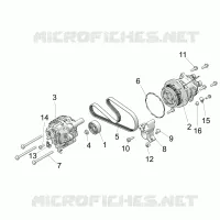 ENGINE, ALTERNADOR AND COMPRESSOR