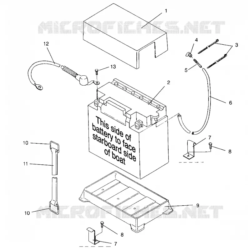 CAJA DE BATERIA SL 650 B954058 (4930483048B005)