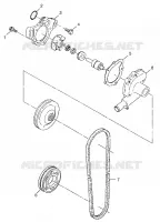 BOMBA DE AGUA 500 RMK 0982964 and EUROPEAN 500 RMK E982964 (4942634263C011)
