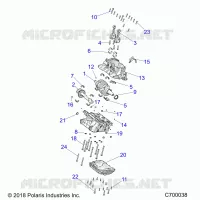 ENGINE, CRANKCASE AND CIGUEÑAL