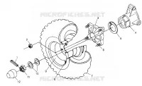 Tracción trasera  XPLORER 500 W97CD50A (4941354135C008)