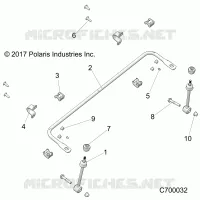 SUSPENSIÃ“N DELANTERA STABILIZER BAR- R19RSU99/A/B (C700032)