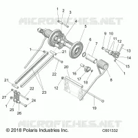SUSPENSION, TRASERO ARM PAR