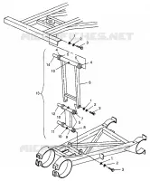 Parte trasera Barra estabilizadora BIG BOSS 6X6 400L W97AE38A (4940814081C013)