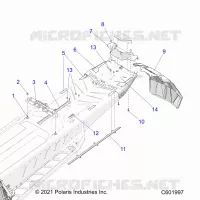 CHASIS, REAR, MISC. COVERS AND SNOWFLAP- S24TFD8RS/8RE (C601997)
