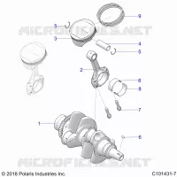 ENGINE, CIGUEÑAL AND PISTON