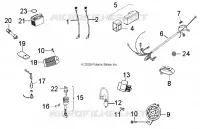 INTERRUPTORES, HARNESS and INDICATORS
