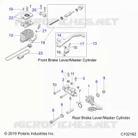 BRAKES, BRAKE LEVERS AND CILINDRO MAESTROS