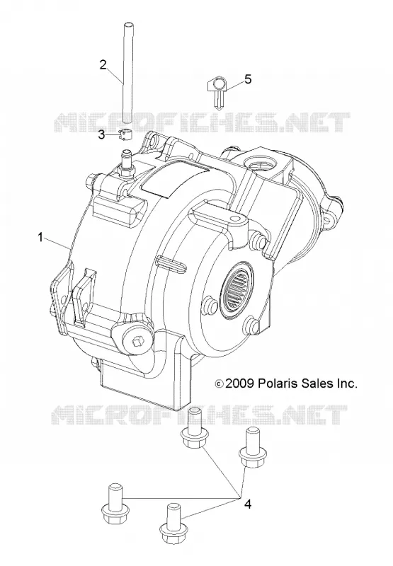 TREN, FRONT GEARCASE MOUNTING