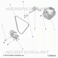 ENGINE, ENGINE, ALTERNADOR, FAN AND BELT- R20RRED4F1/N1/SD4C1 (C700414)