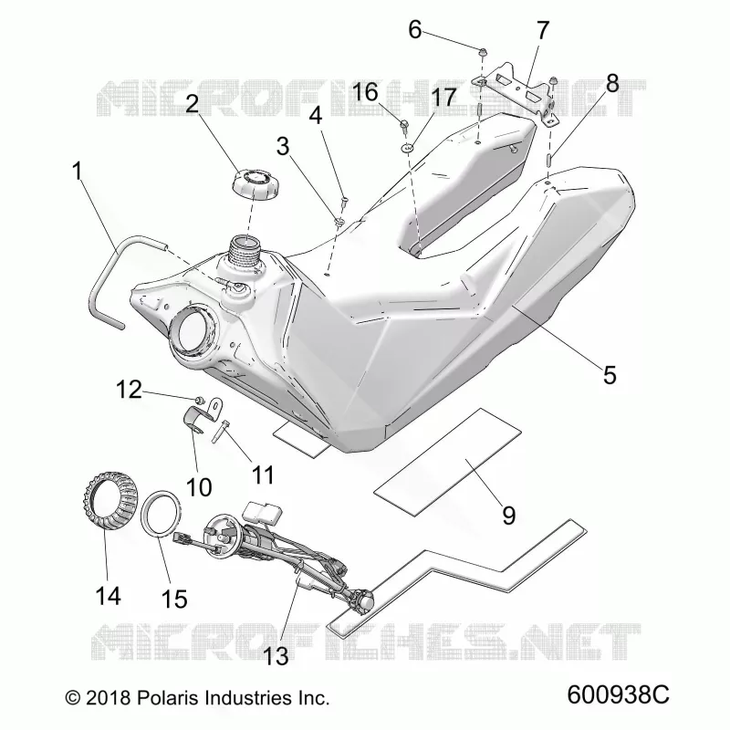 SISTEMA DE COMBUSTIBLE, FUEL TANK ASM.