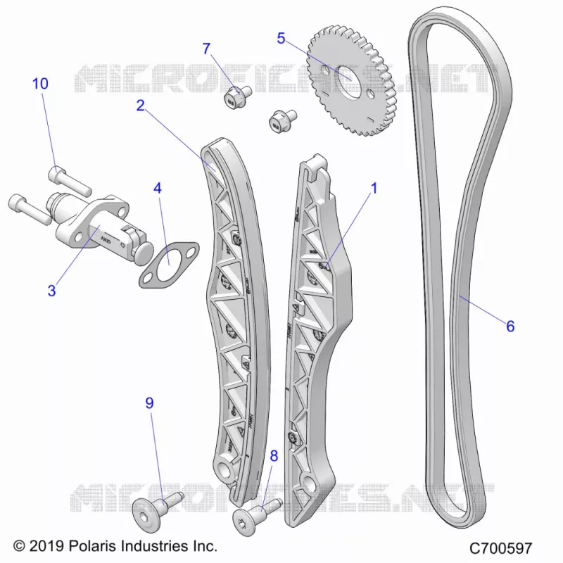 LA CADENA DE LEVAS AND TENSIONER