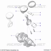 ENGINE, CIGUEÑAL AND PISTON