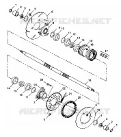 alojamiento trasero Scrambler 400 W98BC38C (4947254725C005)