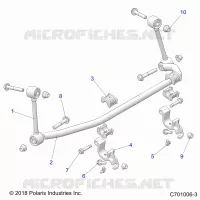 SUSPENSION, FRONT BARRA ESTABILIZADORA- Z22N4M99AR (C701006-3)