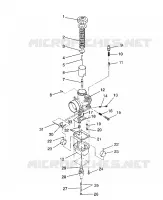 CARBURADOR 440 XCR / 0931760 (4923022302033A)