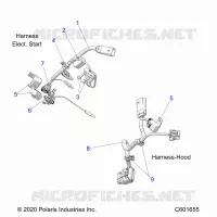 ELECTRICA, WIRE HARNESS, HOOD, ELEC. START