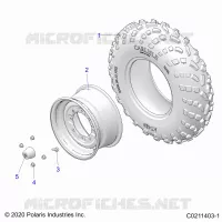 RUEDAS, FRONT TIRE