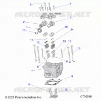 ENGINE, CULATA, CAMS AND VALVES